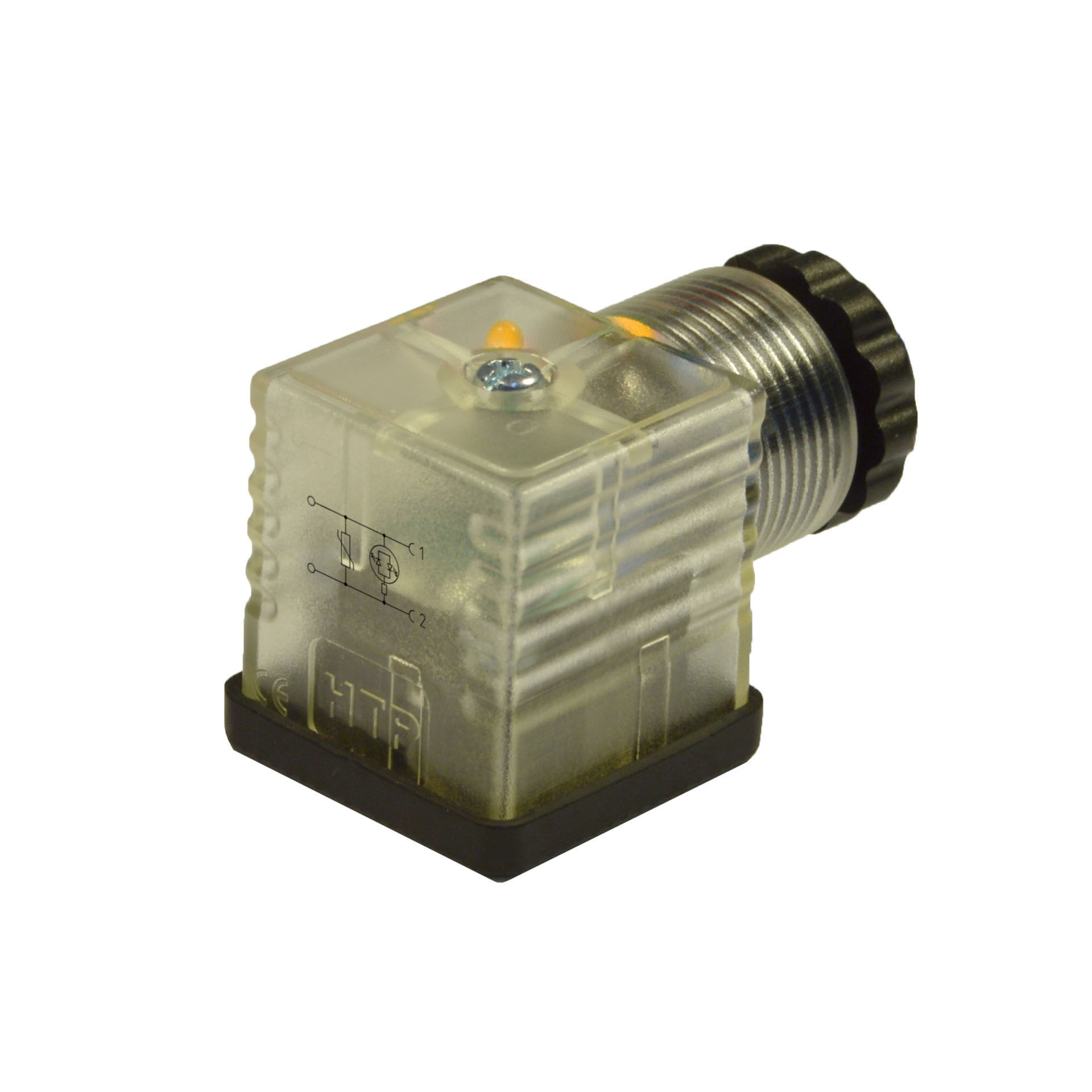 EN175301-803/A a cablare,2p+T(h.12),LED giallo+vdr,24VAC/DC,PG9/11unif.